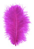 Marabufedern - lila (pink), 17 Stück
