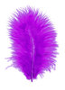 Marabufedern - violett, 17 Stück