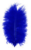 Marabufedern - blau, 17 Stück