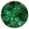 Pailletten gewölbt, 6mm, holo-magic, 1400 Stück, grün