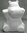Styropornilpferd, Styroporflußpferd, sitzend, (H) 18 cm